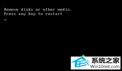 ޸win10ϵͳʾRemove disks or other mediaİ